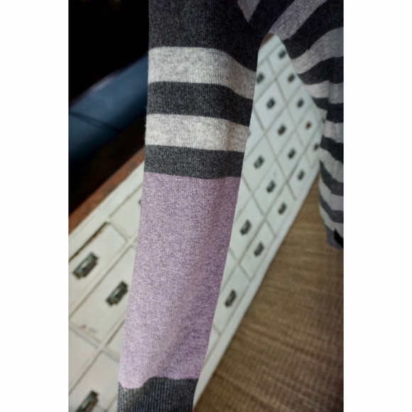 Knyt & Lynk Striped 100% Cashmere Sweater - Picture 4 of 8